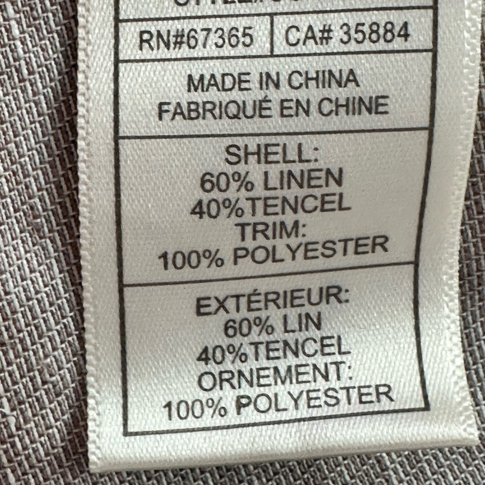 REVOLVE x cupcakes & cashmere Khaki Waterfall Light Linen Blazer, NWT, Size 6 - Picture 4 of 6